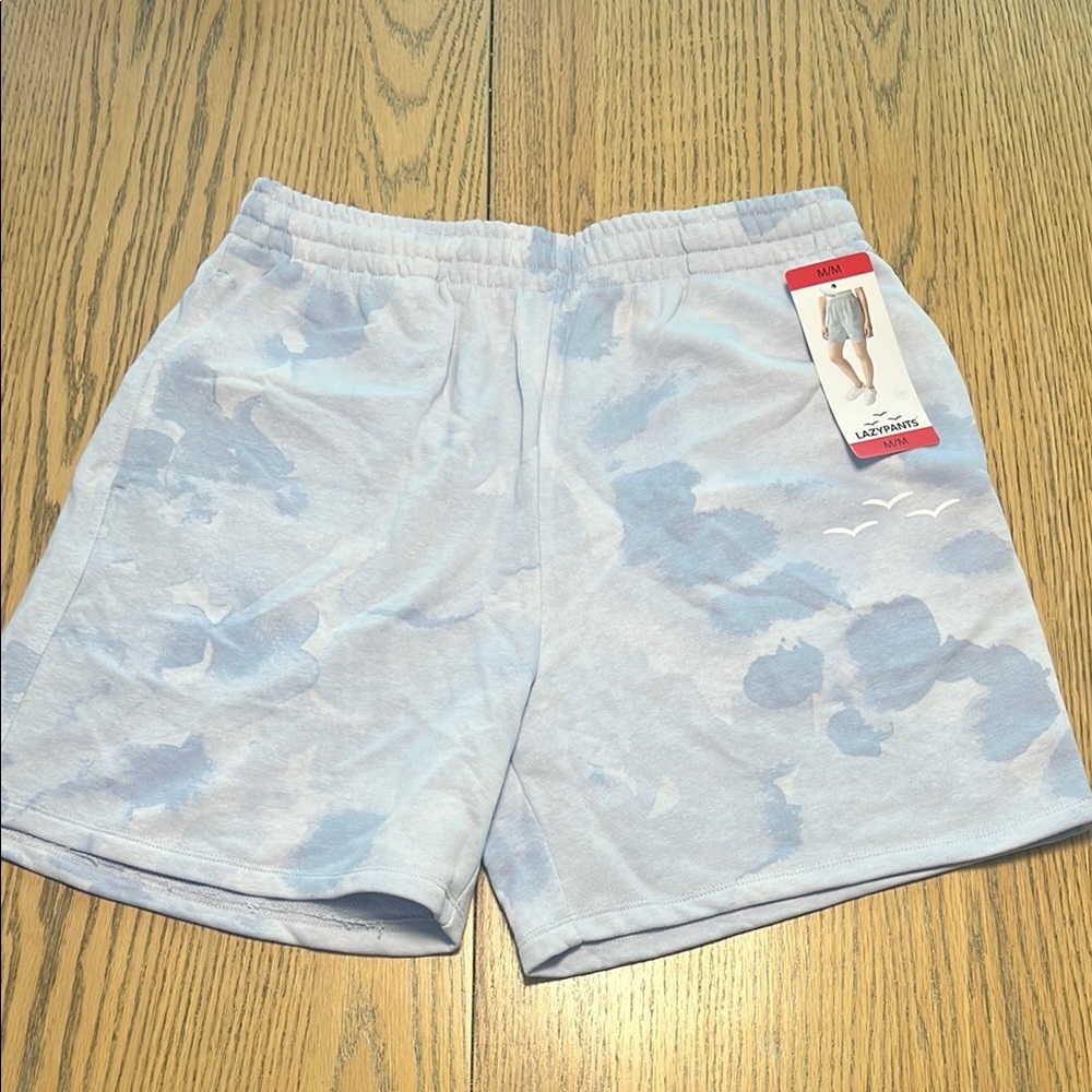 Lands' End Blue Athletic Shorts Lightweight Tie-Dye